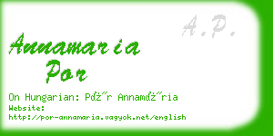 annamaria por business card